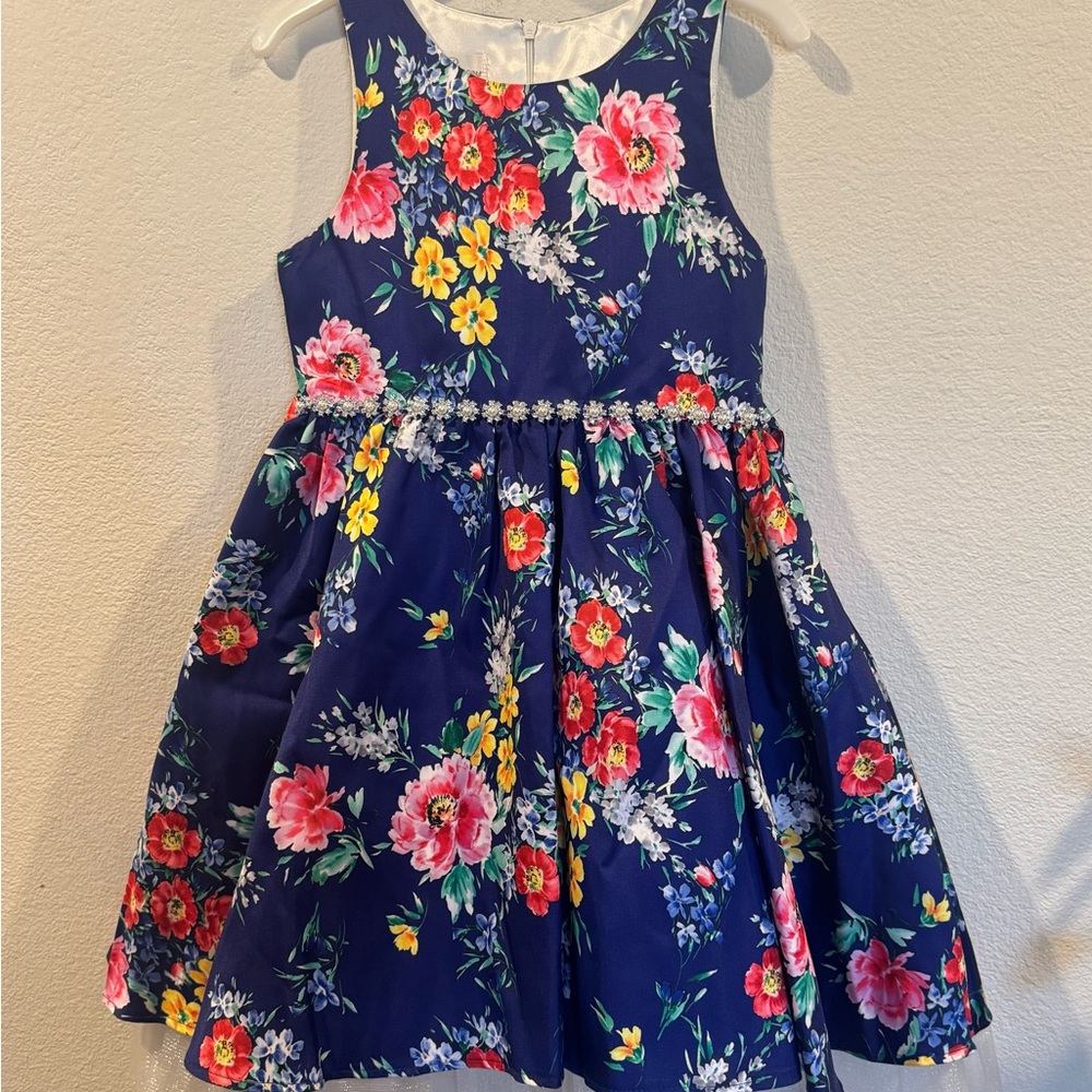 Blue Pleated A-line Dress for Cocktail Events